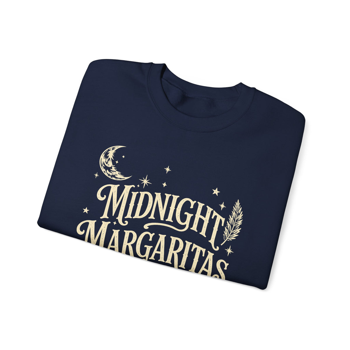 Midnight Margaritas Crewneck Sweatshirt — Vintage Nighttime Cocktail Design