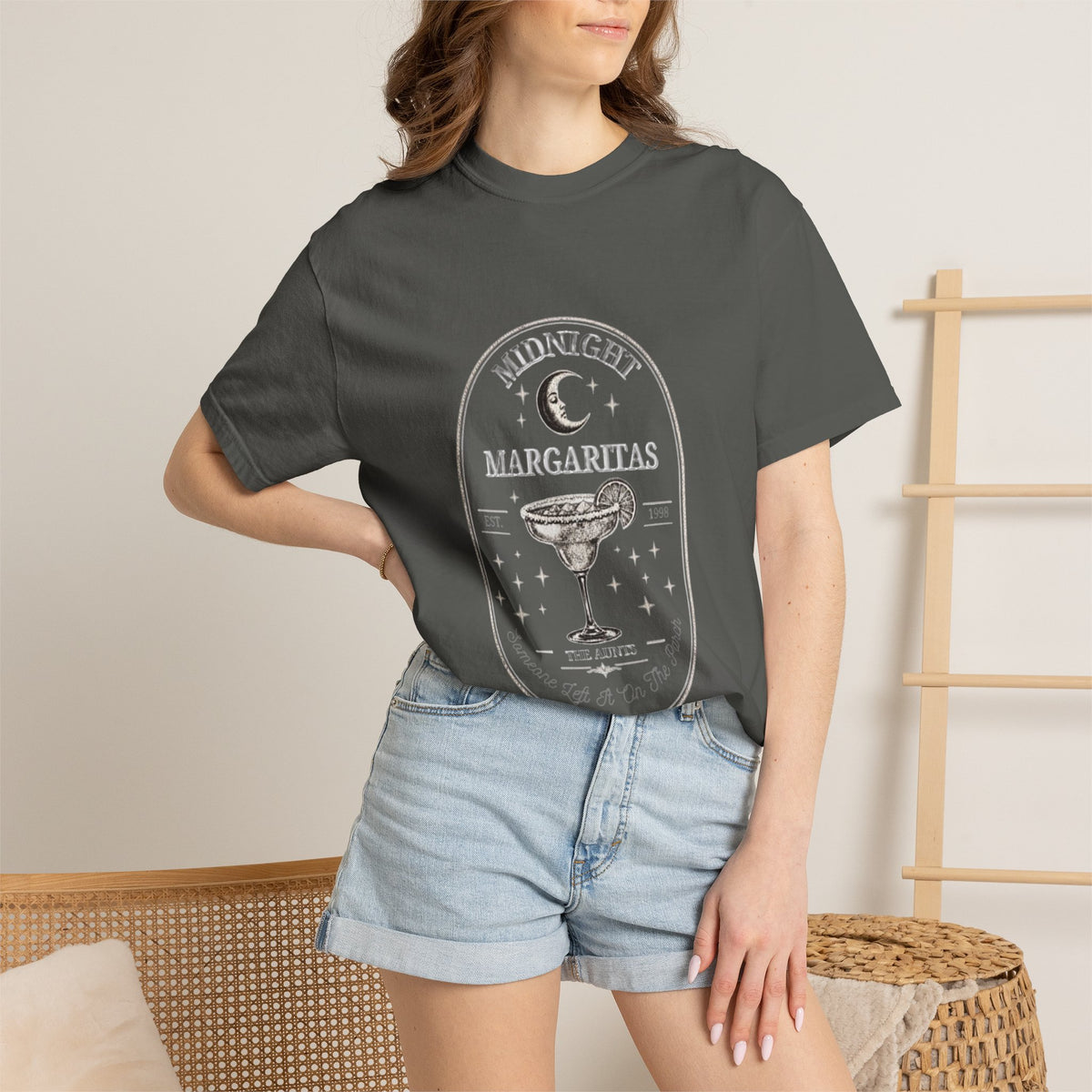 Midnight Margaritas T-Shirt — Retro Cocktail Graphic Tee
