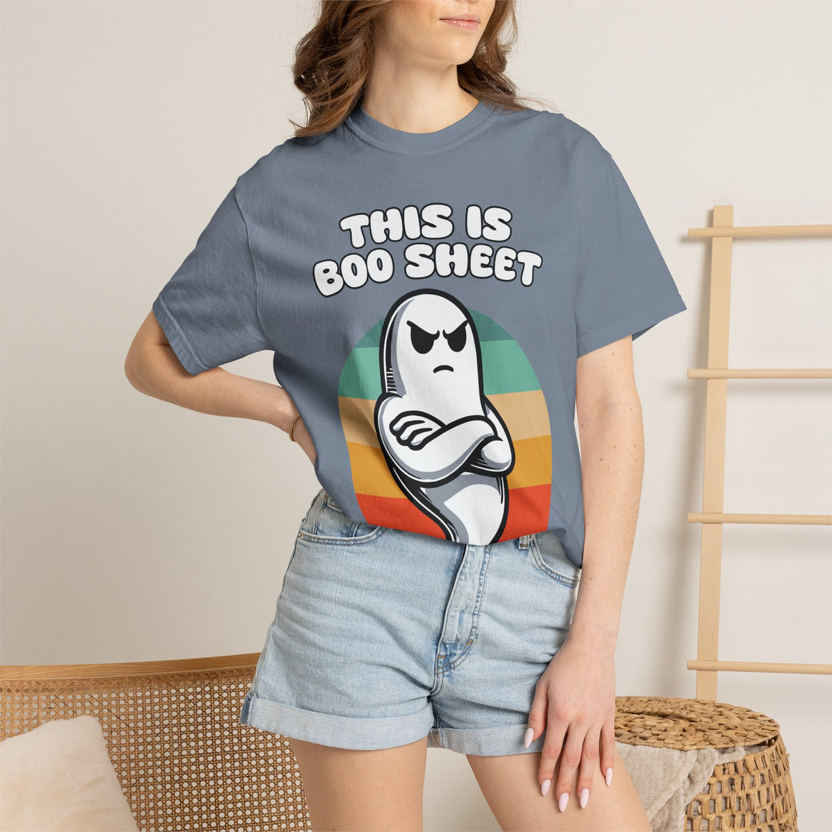 This Is Boo Sheet Ghost T-Shirt — Funny Halloween Retro Tee