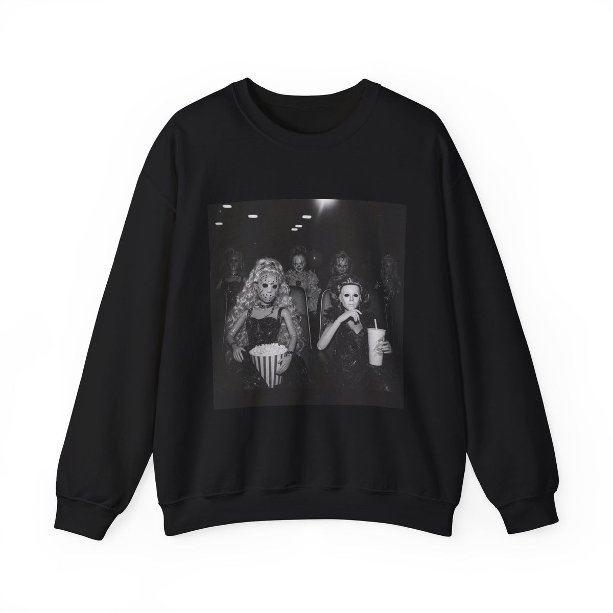 Horror Movie Night Crewneck Sweatshirt