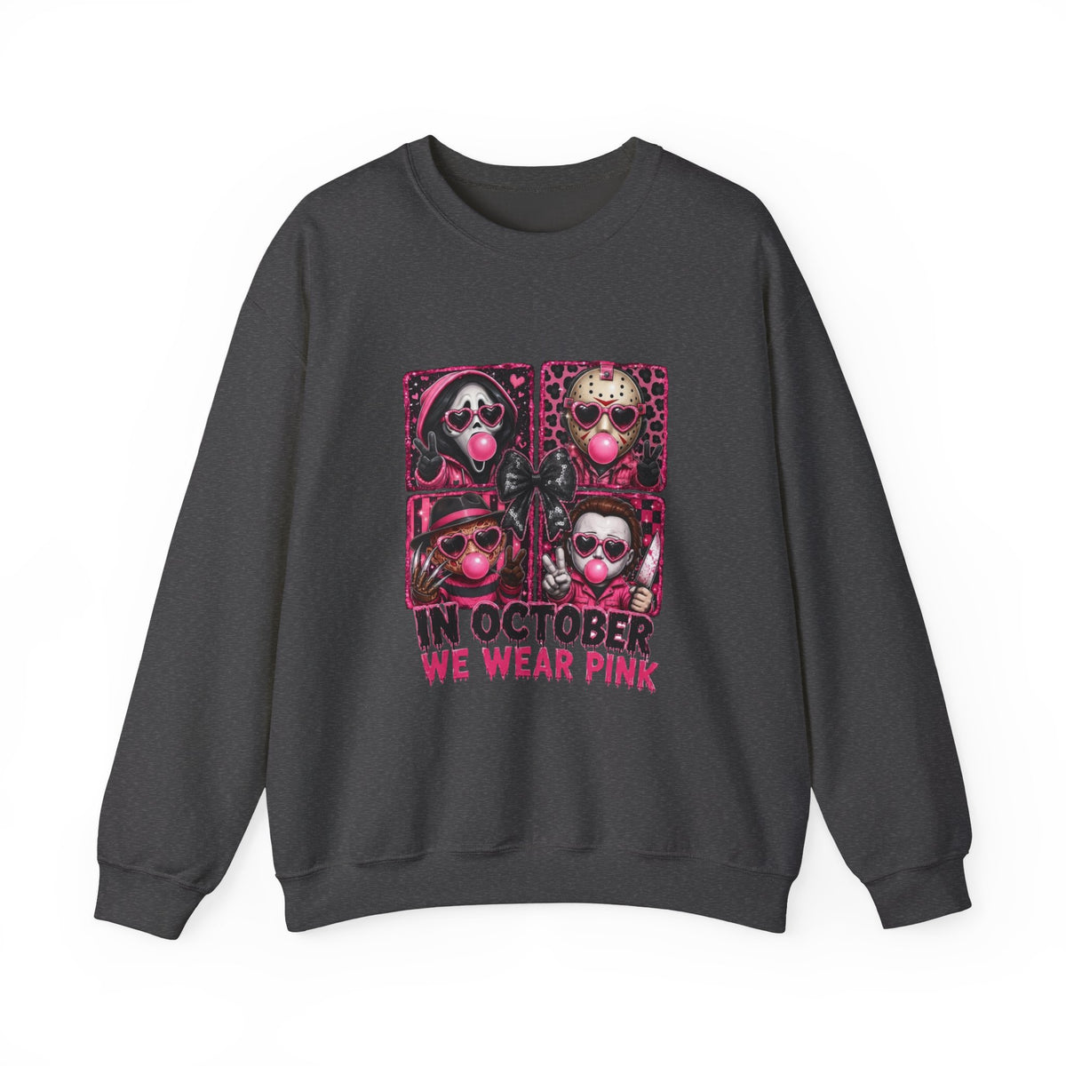 Breast Cancer Awareness Sweatshirt — "In October We Wear Pink" Crewneck