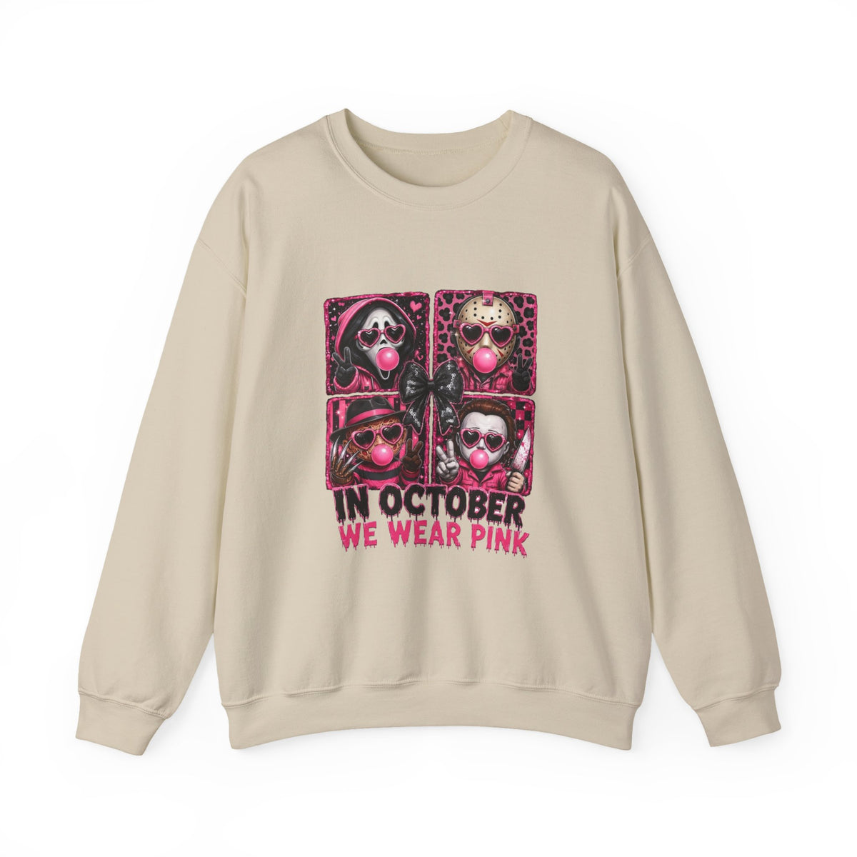 Breast Cancer Awareness Sweatshirt — "In October We Wear Pink" Crewneck