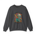 Fueled by Spite and Caffeine Sweatshirt — Retro Skeleton Coffee Crewneck