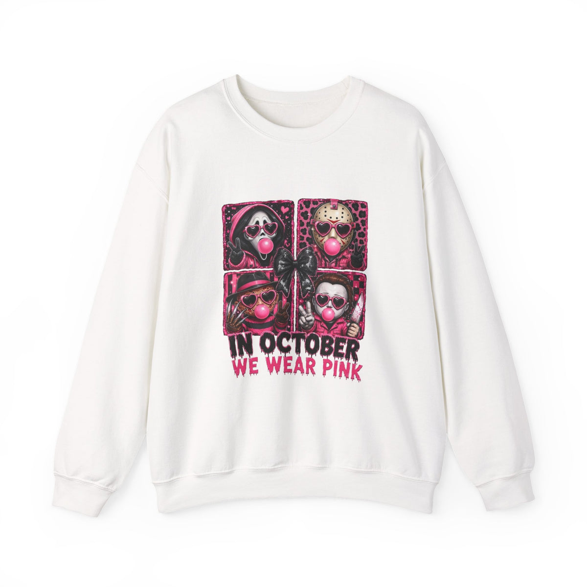 Breast Cancer Awareness Sweatshirt — "In October We Wear Pink" Crewneck