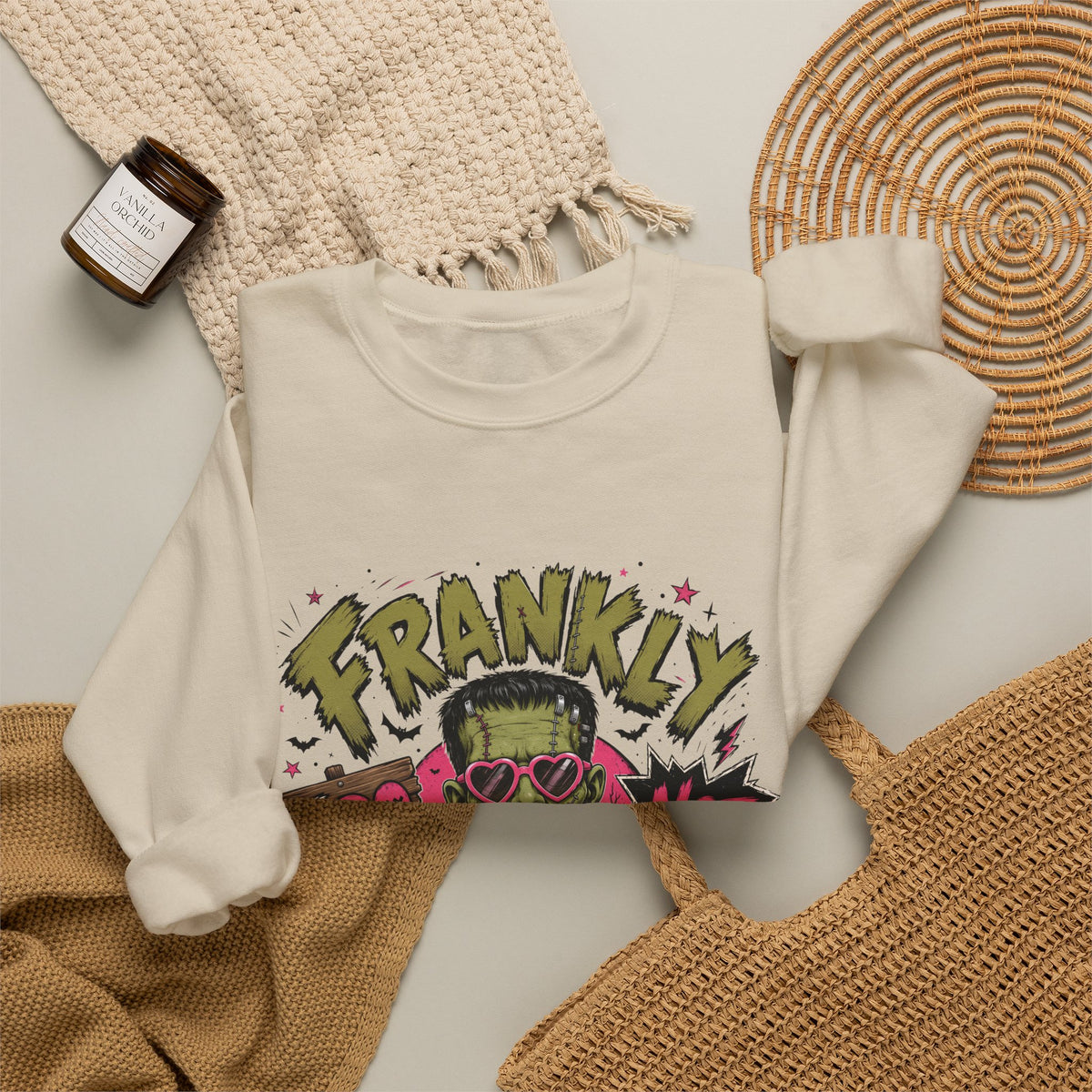 Frankly I Do Not Care Crewneck Sweatshirt