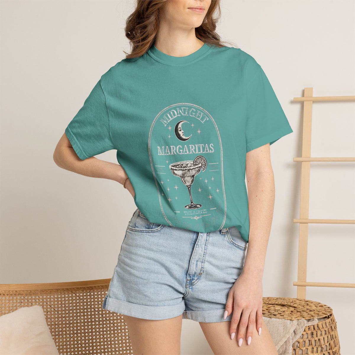 Midnight Margaritas T-Shirt — Retro Cocktail Graphic Tee