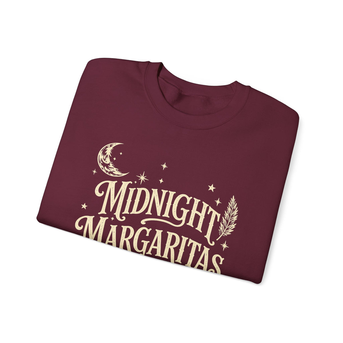Midnight Margaritas Crewneck Sweatshirt — Vintage Nighttime Cocktail Design