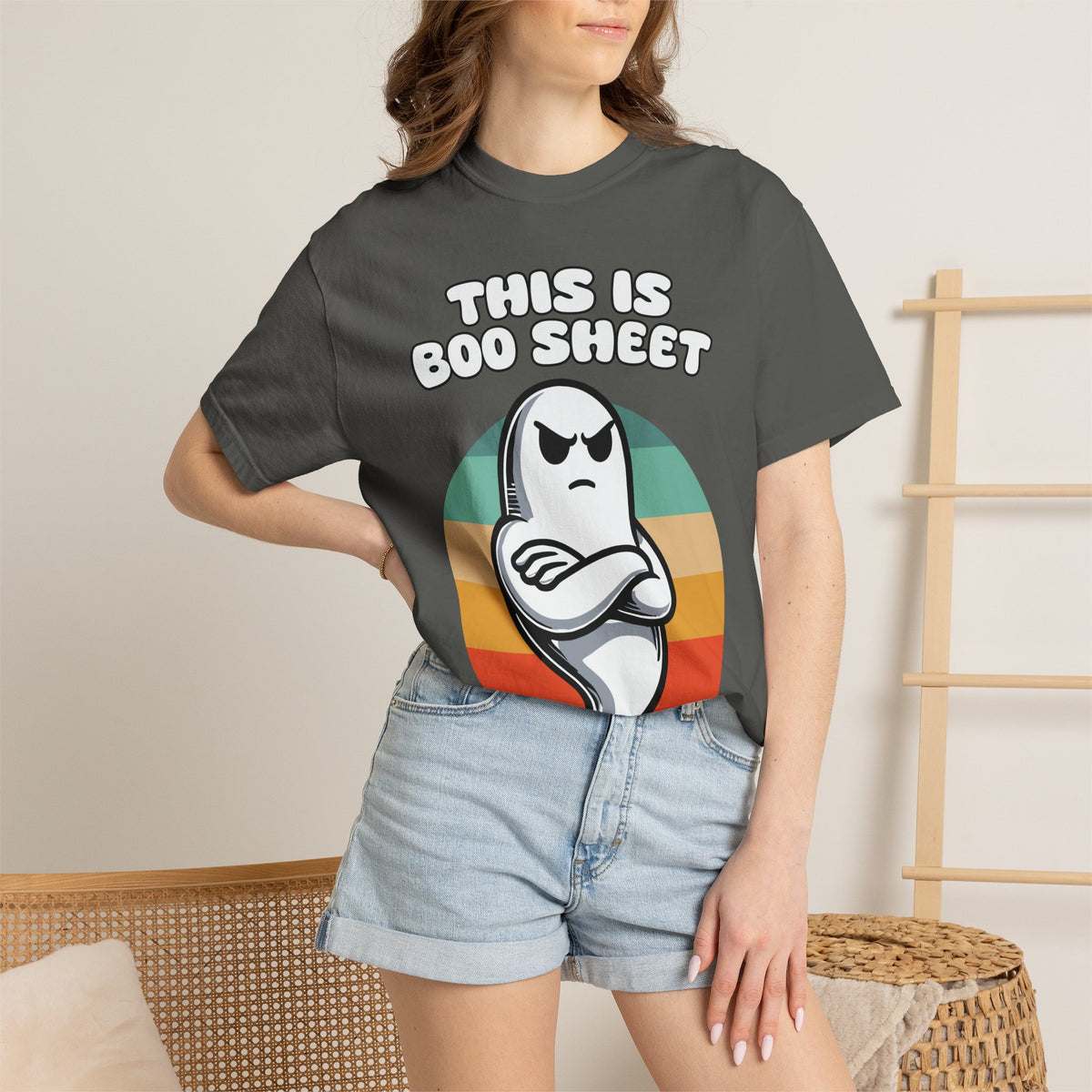 This Is Boo Sheet Ghost T-Shirt — Funny Halloween Retro Tee