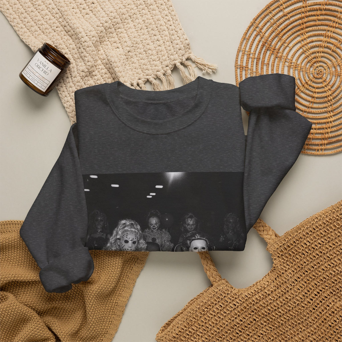 Horror Movie Night Crewneck Sweatshirt